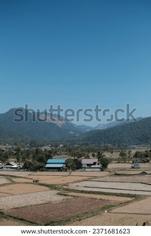 farm village on sunny day