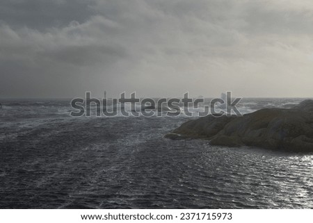 Stormy sea on the Swedish west coast