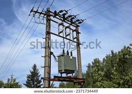 3-phase transformer in Czech Republic, Europe
 Royalty-Free Stock Photo #2371734449