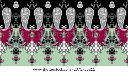 Textile digital design motif pattern decor hand made artwork for women cloth front back duppata print and gift cards wallpapers frame barouqe Paisley ornament demask border Mughal abstract shaps etc. 
