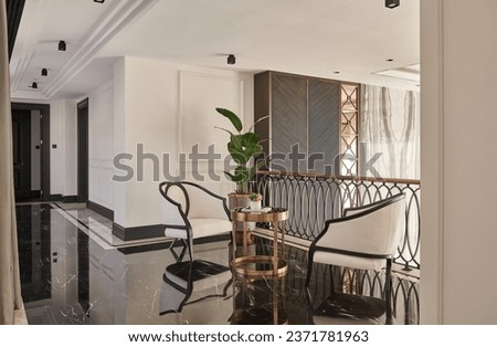 Home Decoration, Luxury life, interior design. Architecturel photography.
Perfect architecture. Living room, kitchen and general view luxury life style. Some details about design.