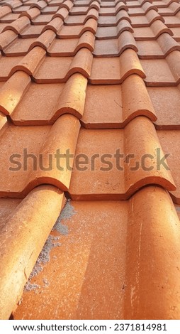 A captivating close-up showcasing the intricate texture of a brick roof, a testament to timeless architectural craftsmanship