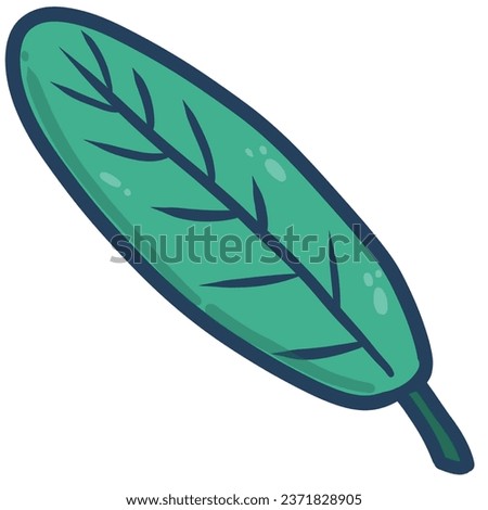 clip art of leaf and branch isolate on white background. Hand drawing with water color. All element have high quality. This illustration is 300 dpi.