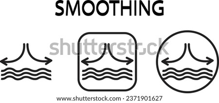 Skin Smoothing icon vector art black color Royalty-Free Stock Photo #2371901627