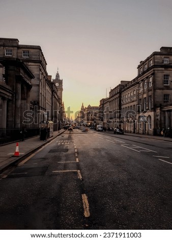Edinburgh Sunset Pictures, Images and Stock Photo