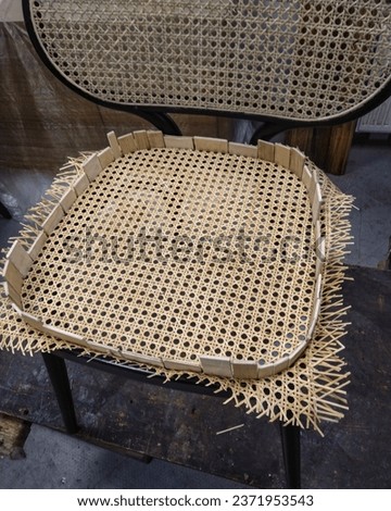 Restored chair interior design wood