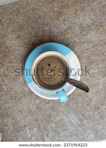 kopi tubruk, a traditional way to make coffee in Indonesia