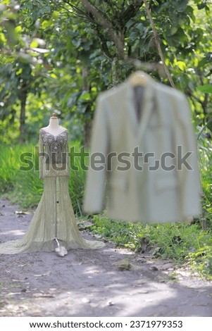 Outdoor army colored wedding dress wedding dress bride