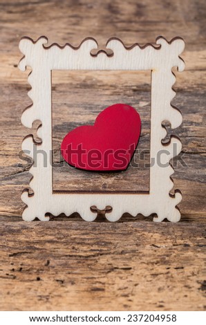 heart in a frame