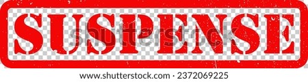 Red Suspense Movie Category Genre Stamp Grunge Texture Label Badge Sticker Vector EPS PNG Transparent No Background Clip Art Vector EPS PNG 