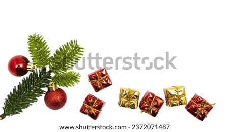 a Christmas composition on a transparent background
