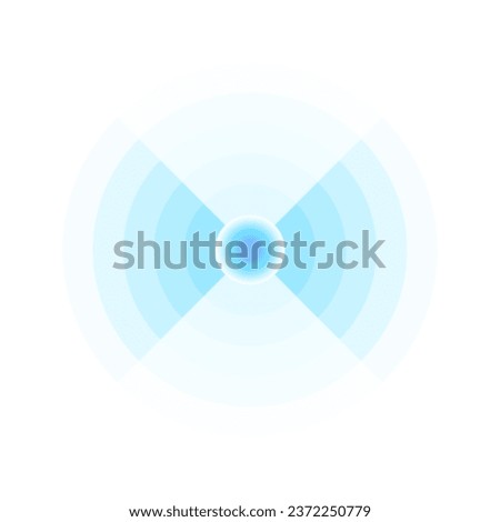 Concentric circles. Circles with a common center. Vector illustration.