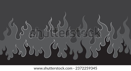 oriental fire pattern seamless wallpaper vector illustration