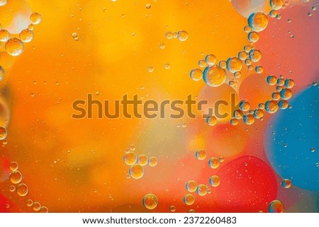 Abstract photography of Oil in water, Bubble colour full, macro photography Royalty-Free Stock Photo #2372260483