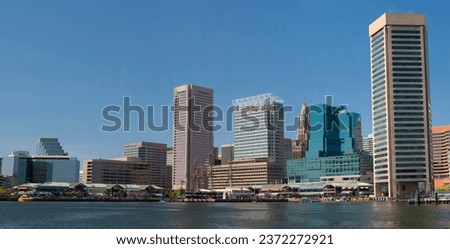 Baltimore Maryland Harbor view cityscape