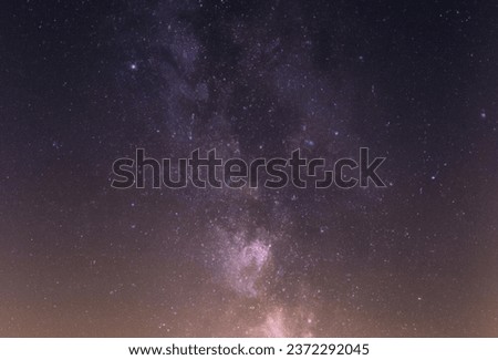 Photo of Milky Way with light pollution.