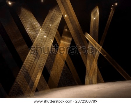 Lights and lines art installation 