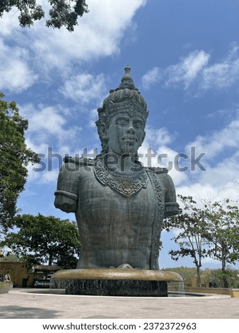 A huge wisnu statue at GWK Cultural Park