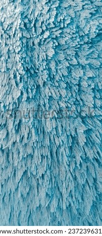 Beautiful blue soft fluffy fabric