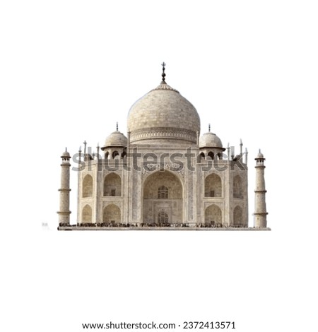 Taj Mahal in Agra stock photo Royalty-Free Stock Photo #2372413571