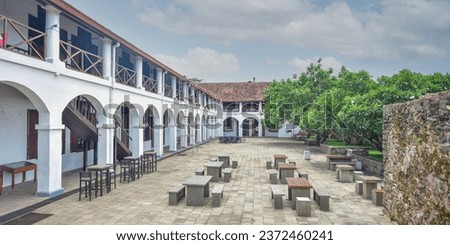 Dutch Hospital - Initially built by the Portuguese in the 16th century, The fort was later fortified and conquered by the Dutch in the 17th century, until it later fell to the might of the British.    Royalty-Free Stock Photo #2372460241