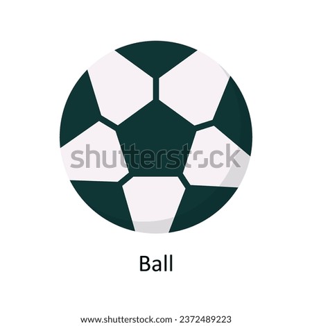 Ball vector Flat Icon Design illustration. Symbol on White background EPS 10 File 