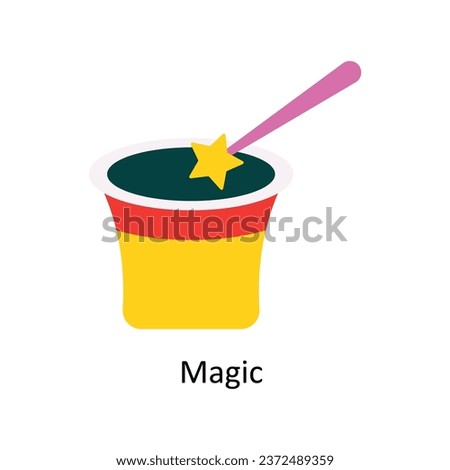 Magic  vector Flat Icon Design illustration. Symbol on White background EPS 10 File 