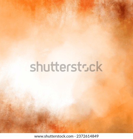 Orange watercolor background for social media post