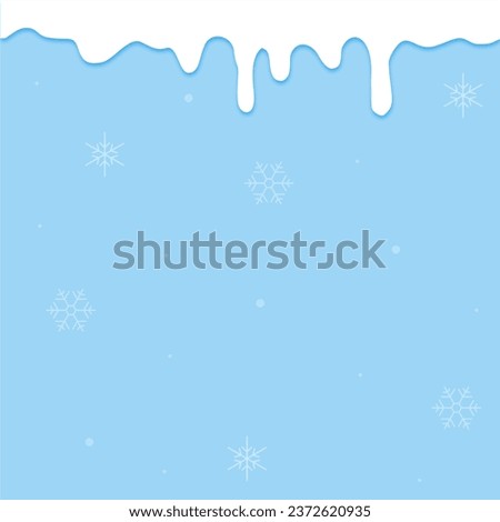 Vector illustration: Winter Mountains landscape with pines and hills.
