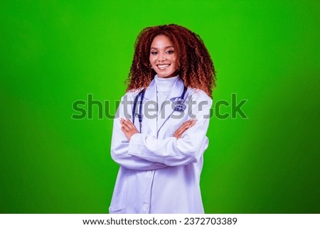 Young black woman healthcare professional