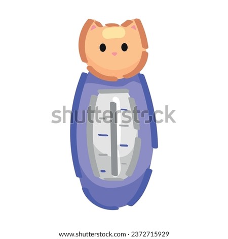 Baby thermometer on white background