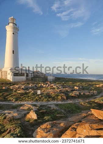 Cape Whale Coast Lighthouse sunset picture 