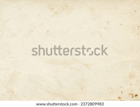 Retro photo paper texture. Old antique sheet paper texture. Announcement board. Recycle vintage paper background. Aged and yellowed wallpaper Royalty-Free Stock Photo #2372809983