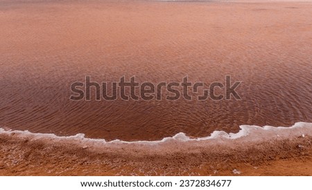 Salt deposits on the island of Sal in Cape Verde