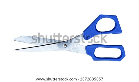 Open scissor isolated on transparent background. PNG File