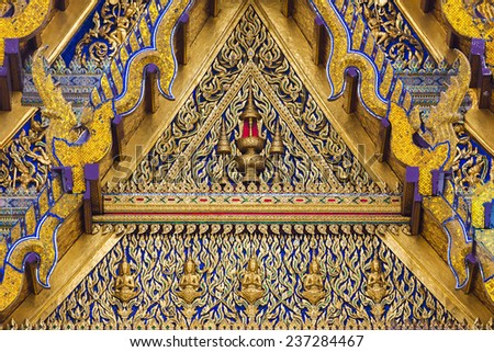 Roof gable in Thai style