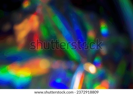 Blurry holographic image. Color background