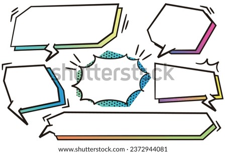 
Three-dimensional and cool speech bubbles like cartoons Royalty-Free Stock Photo #2372944081