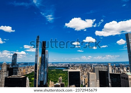 central park landscape. city nature landscape with skyscraper. manhattan downtown. central park of new york. manhattan aerial view. new york city. skyscraper building of nyc. majestic view
