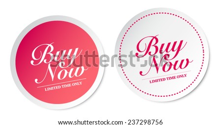 Buy now stickers Royalty-Free Stock Photo #237298756