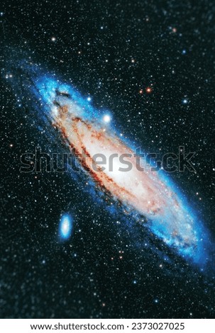 This is a photo of a galaxy in space. It showcases the beauty and vastness of the universe. The galaxy is filled with stars, nebulae, and other astronomical objects. It may belong to the Milky Way or 