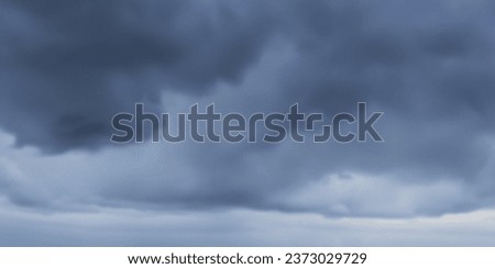 Dramatic autumn sky, stormy clouds in dark sky, vector background