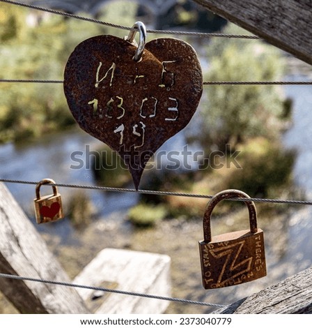 Love lock  promising of love love forever