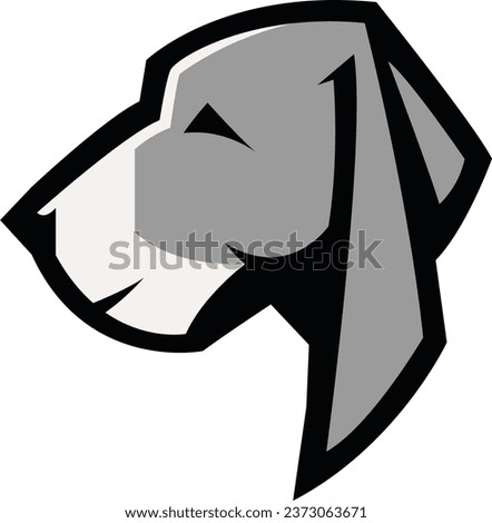 Mascot Dog Logo Design, Dog sport logo vector , Dog head illustration vector drawing, Mascot Brave Dog Logo design any kind of graphic work, using the concept of a Dog's head, Esport game logo icon