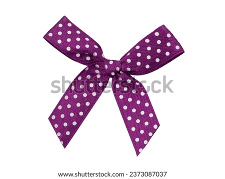 gift satin bow for gift decoration, isolated on a white 