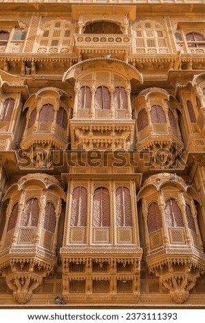 Patwon ki Haveli, Jaisalmer, Rajasthan, India.