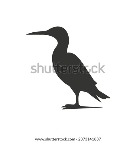 Cormorant bird Icon on White Background - Simple Vector Illustration
