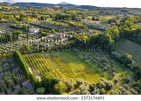 Landscape view of Montepulciano,Tuscany, Italy

