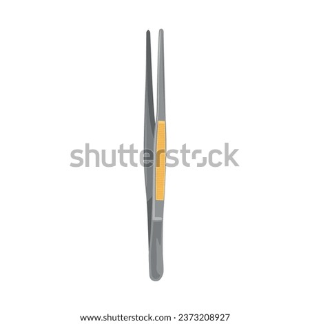 Dental tweezers on white background