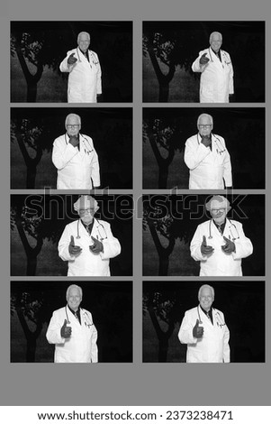 Photo Booth. Photo Booth Pictures. Halloween Party Photo Booth. Costume Party Photo Booth. A Doctor smiles and poses as he waits for his pictures to be taken. Halloween Season is time to play Doctor.